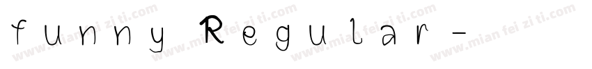 funny Regular字体转换